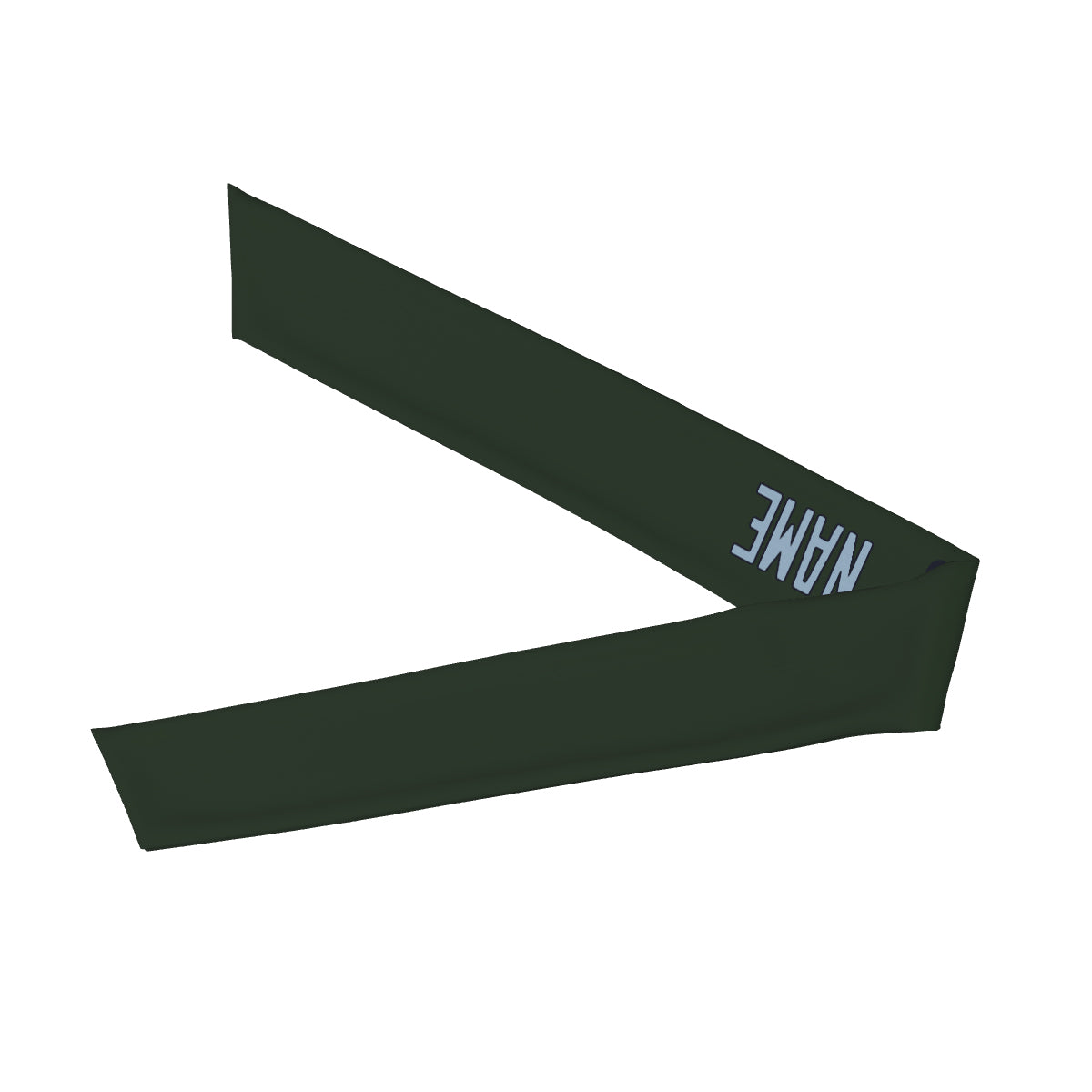 Custom Dark Green Light Blue Headband