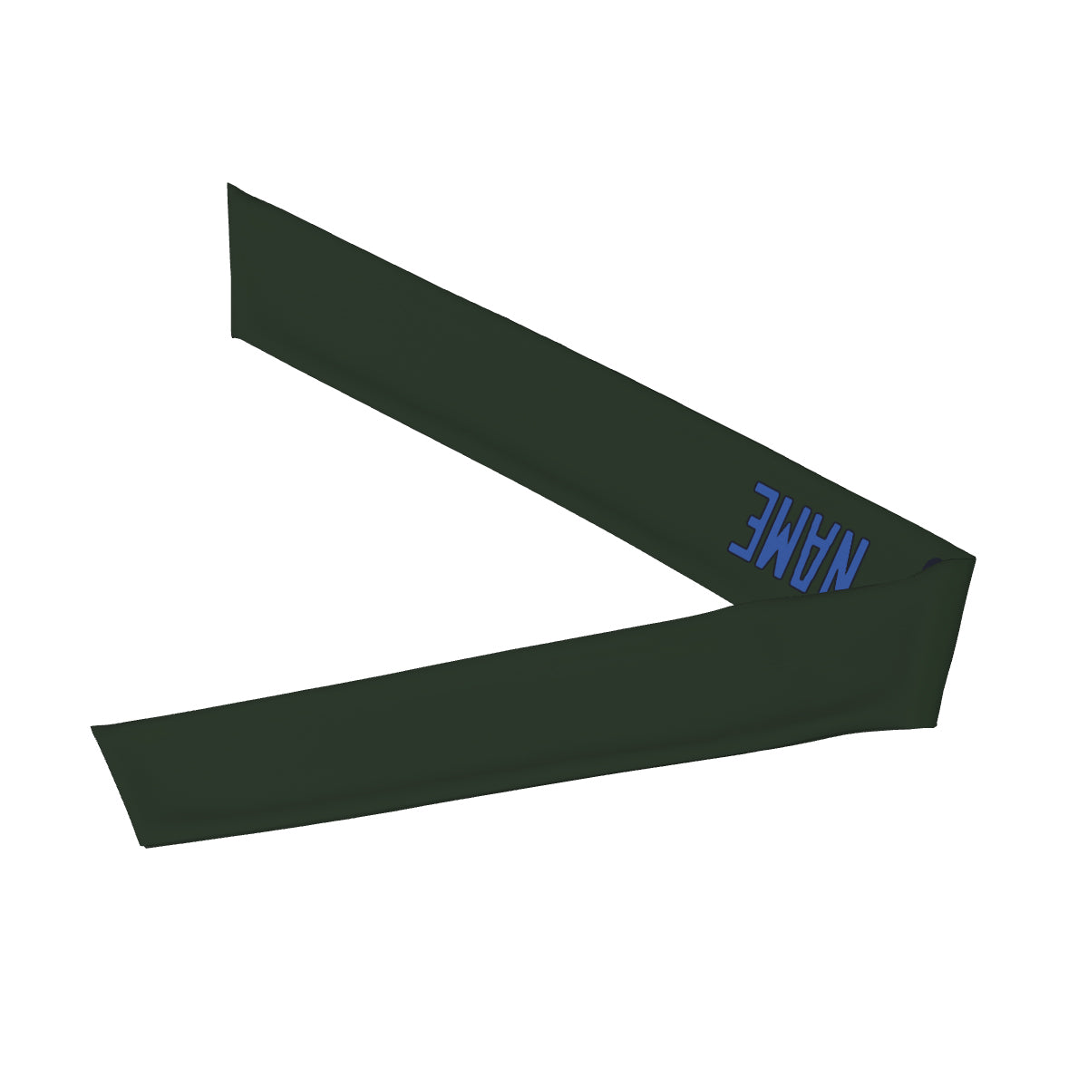 Custom Dark Green Sky Blue Headband