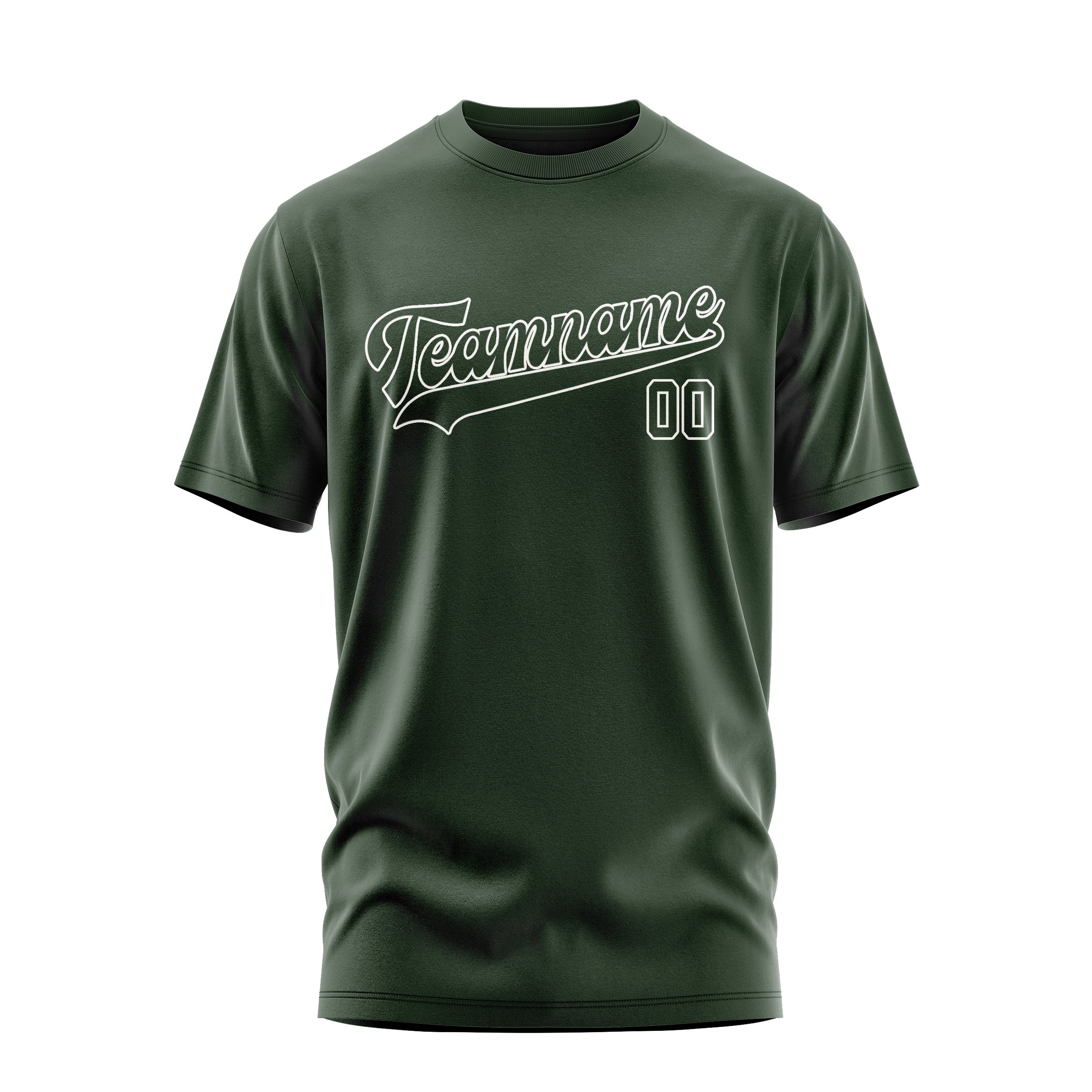 Custom Dark Green Dark Green T-Shirt