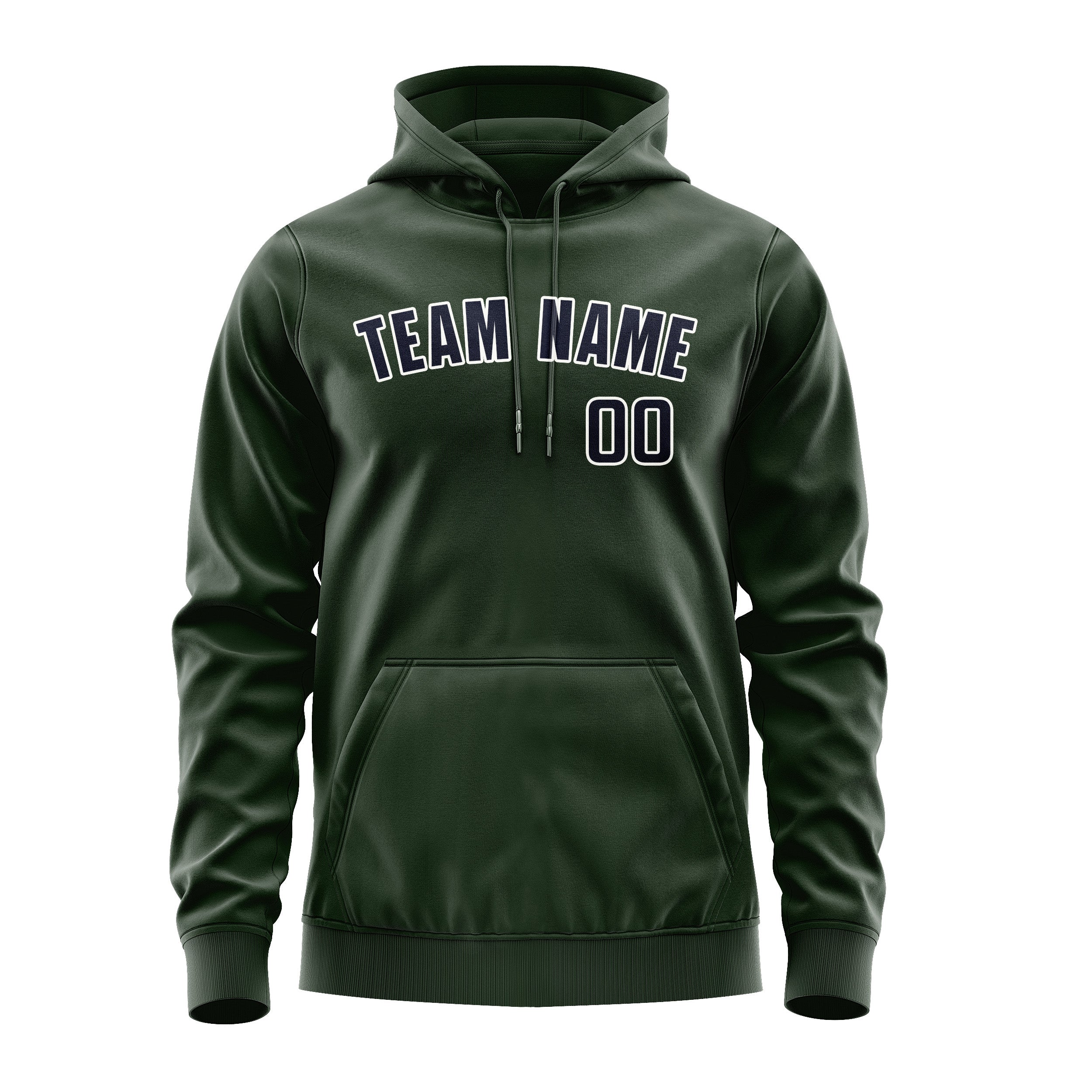 Custom Dark Green Navy Hoodie