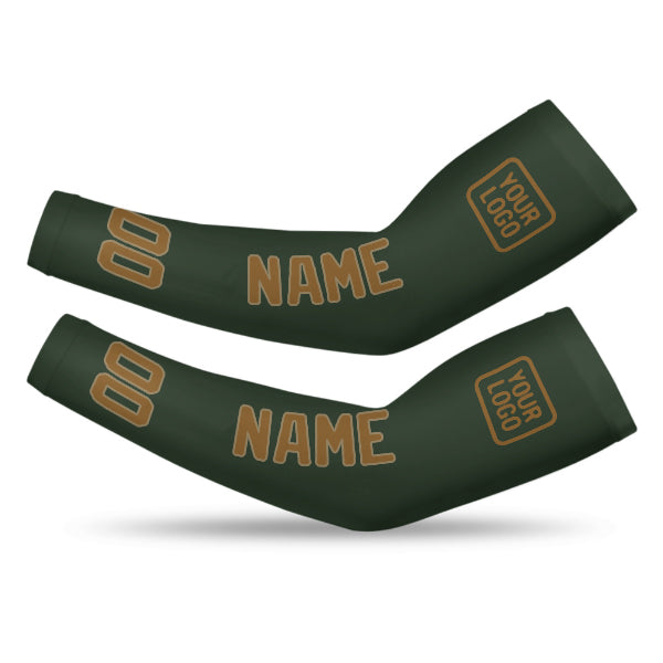 Custom Dark Green Khaki Arm Sleeve