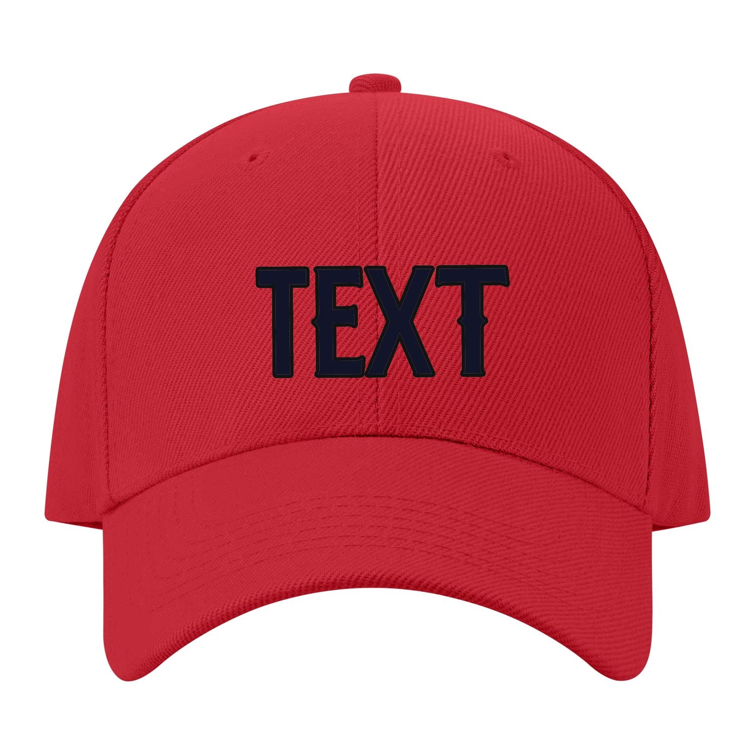 Custom Red Pale Peach Hat 06B21711
