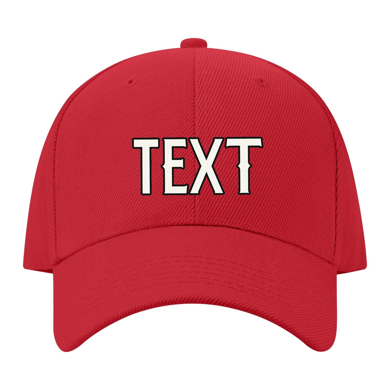 Custom Red Pale Ice Blue Hat 06B21718
