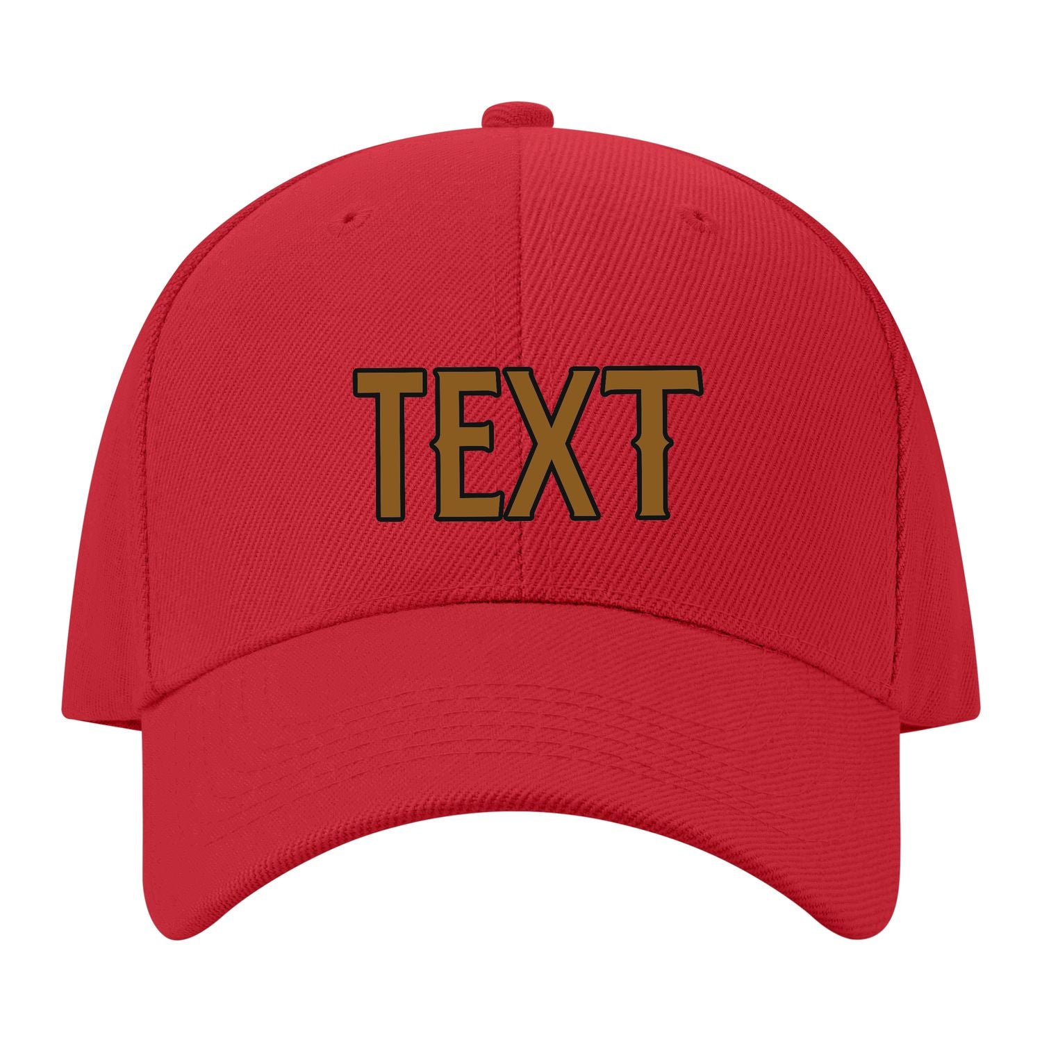 Custom Red Dark Green Hat 06B21722