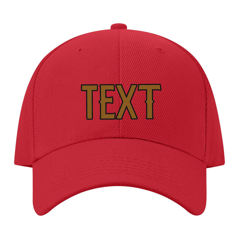 Custom Red Dark Green Hat 06B21722