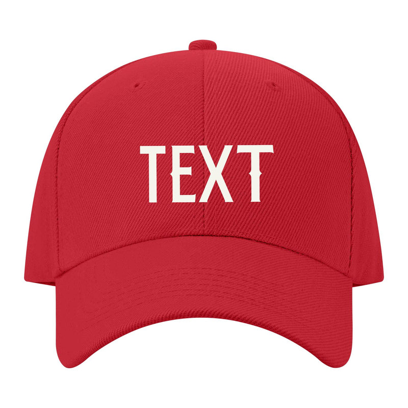 Custom Red Pale Ice Blue Hat 06B21818