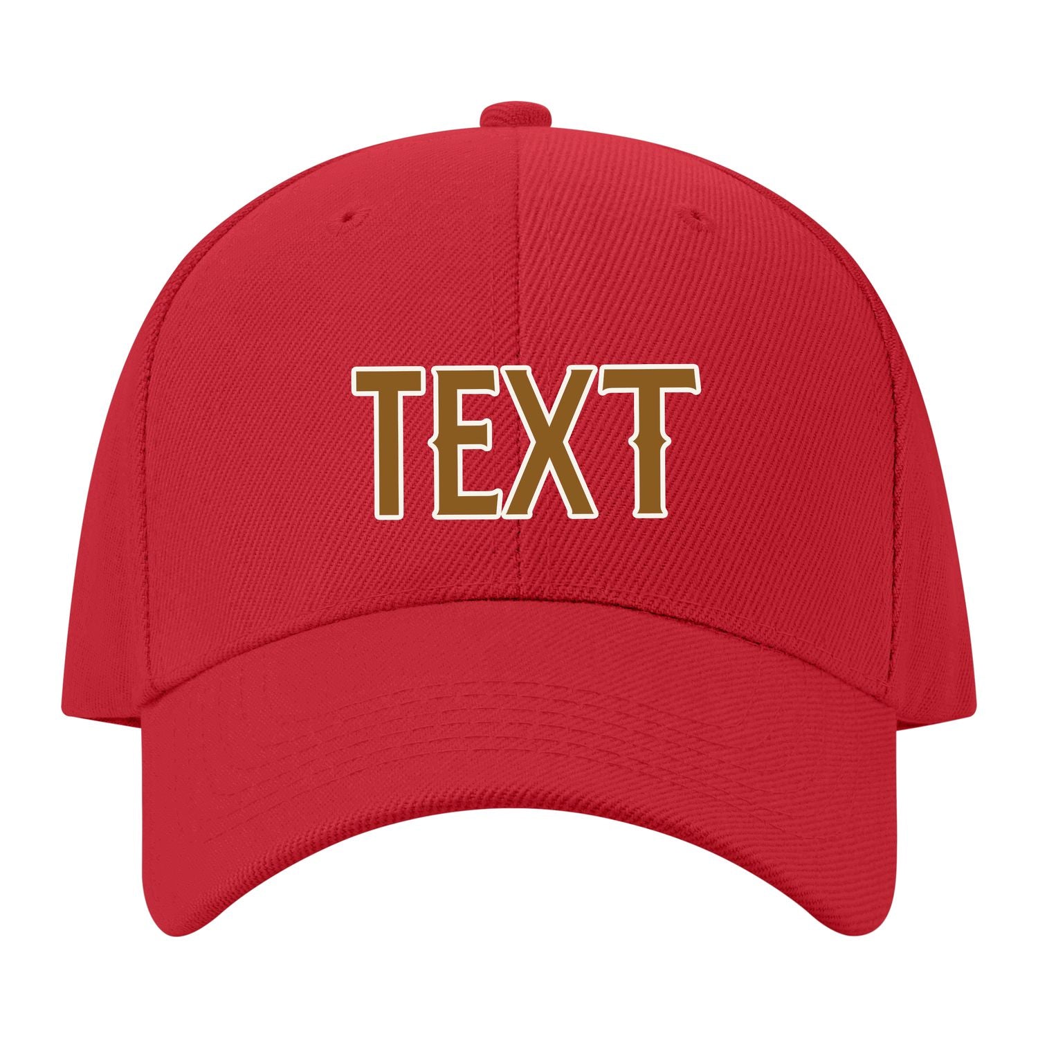 Custom Red Dark Green Hat 06B21822