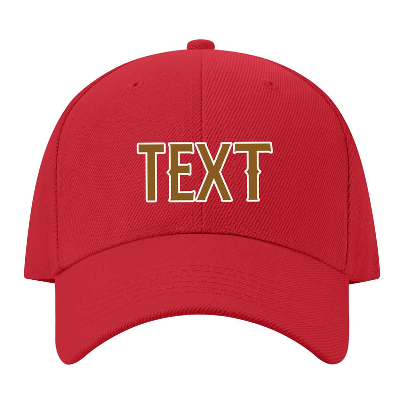 Custom Red Dark Green Hat 06B21822