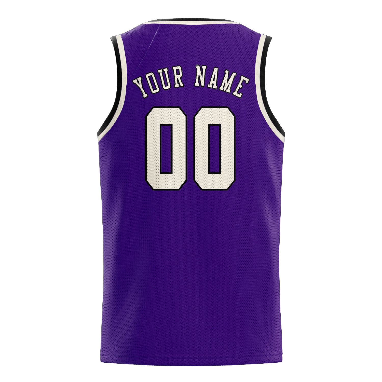 Custom Purple Cream Basketball Jersey