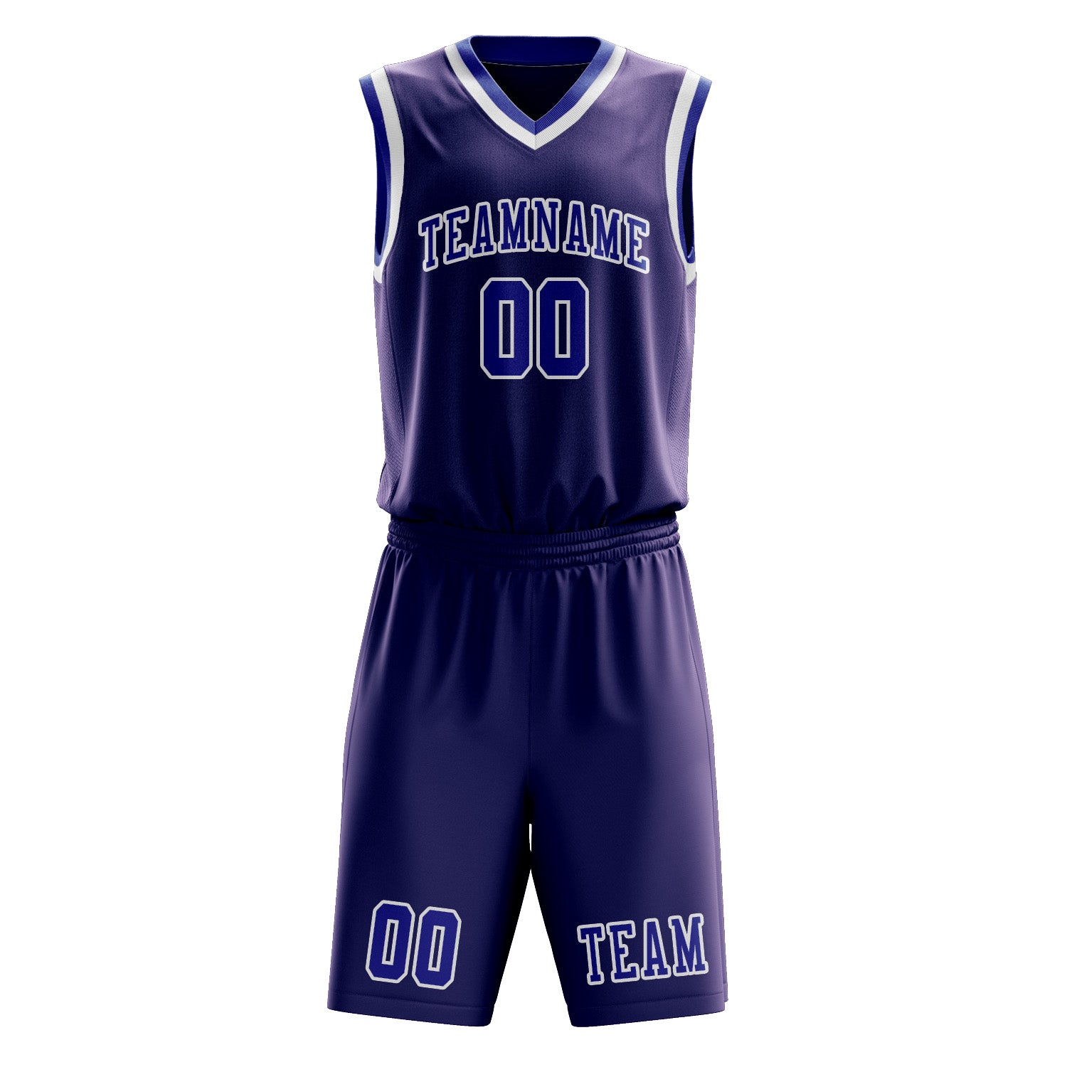 Custom Purple Sky Blue Basketball Set