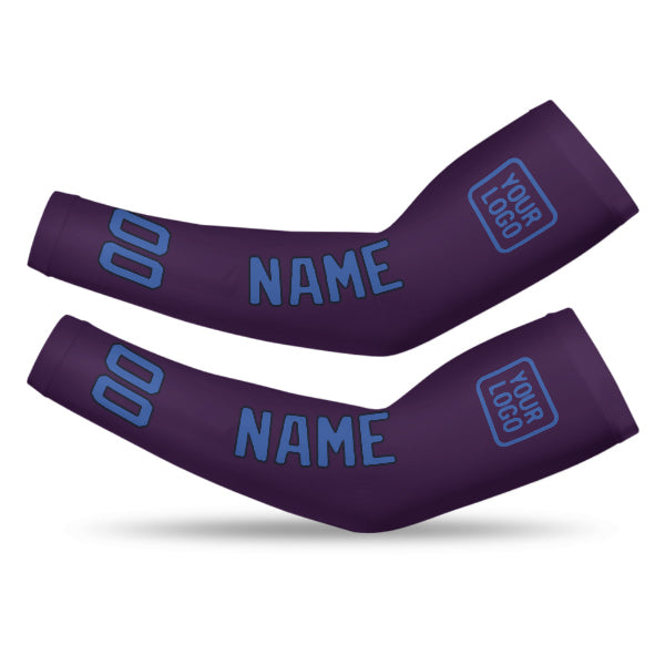 Custom Purple Sky Blue Arm Sleeve
