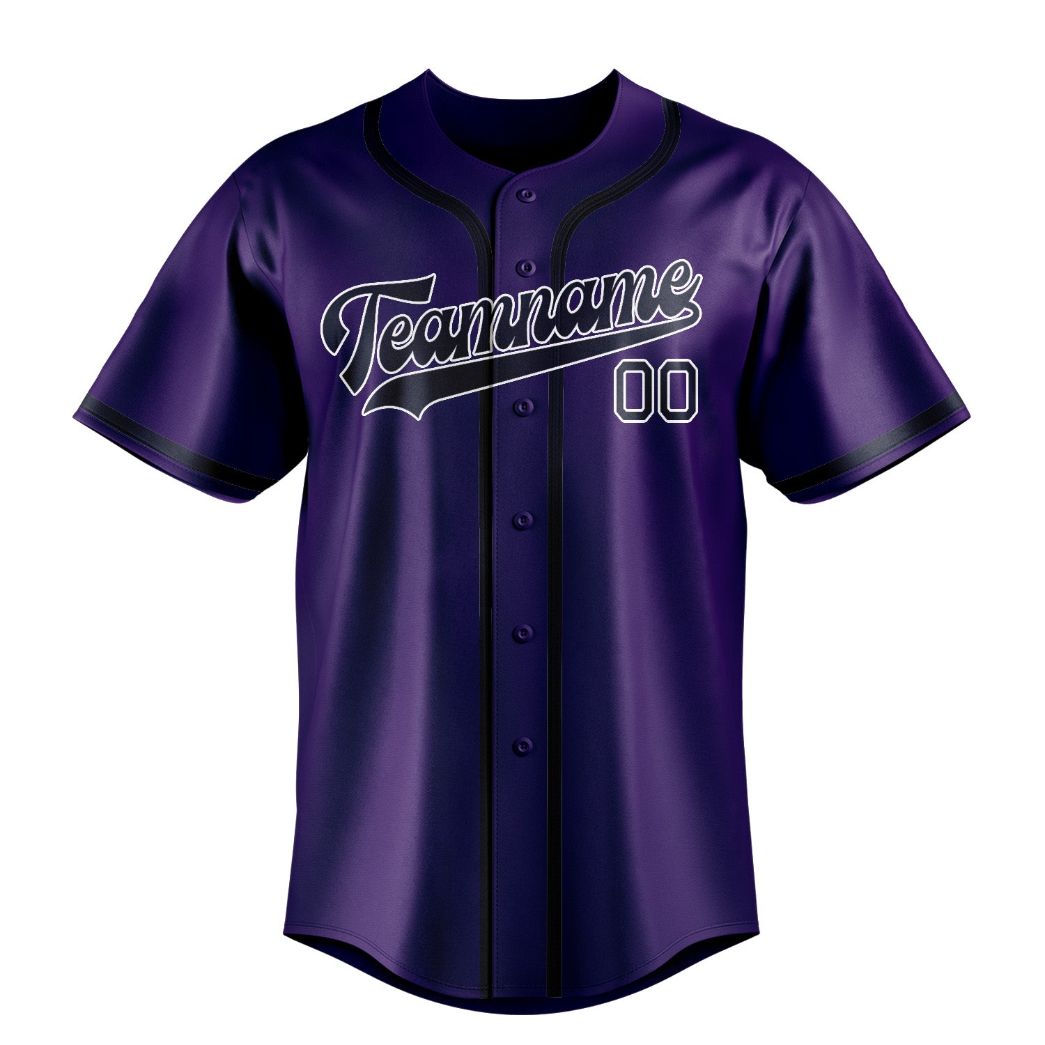 Custom Purple Navy Baseball Jersey