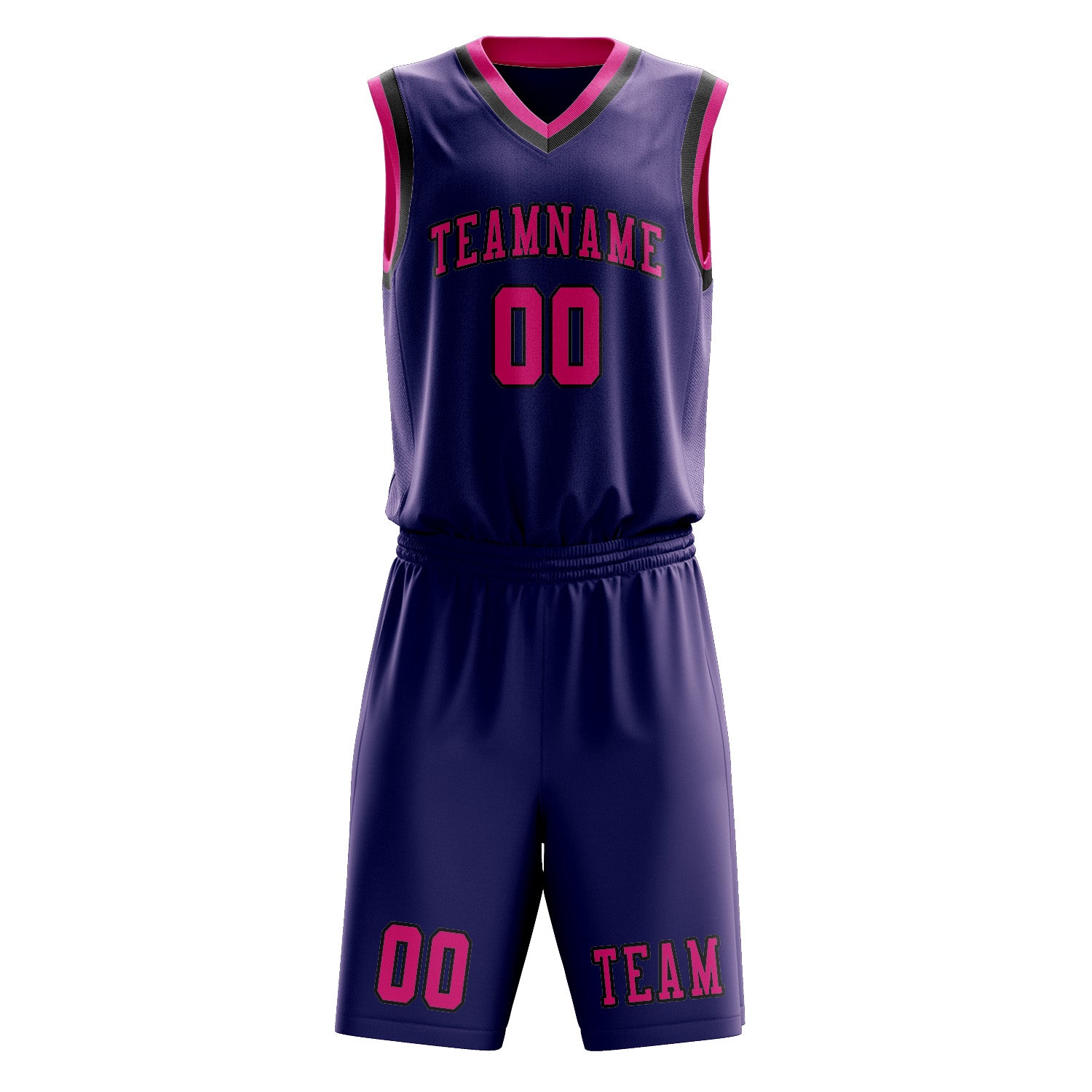 Custom Purple Pink Basketball Set