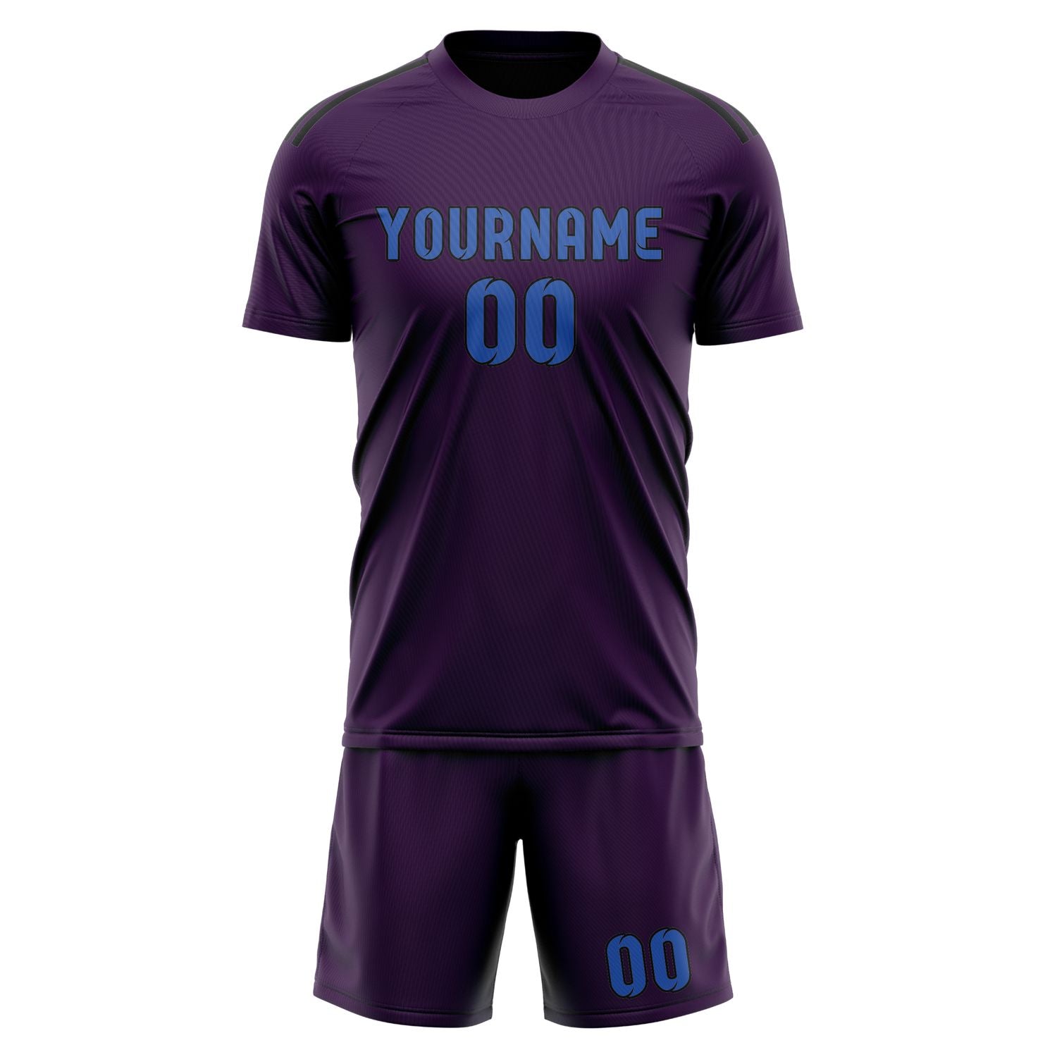 Custom Purple Sky Blue Soccer Set