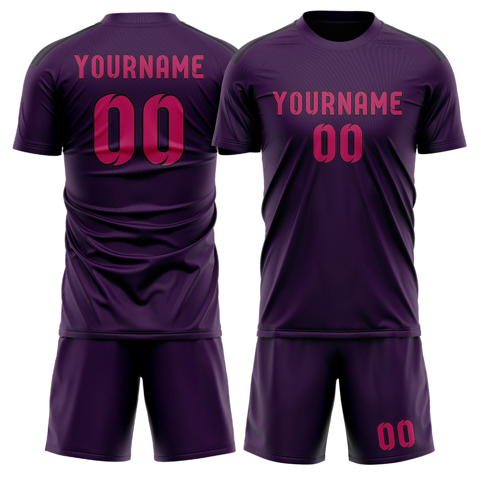 Custom Purple Pink Soccer Set