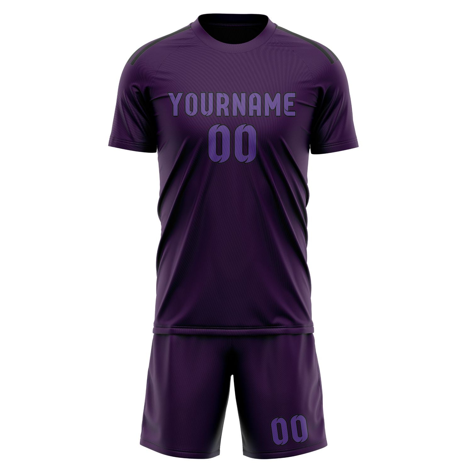 Custom Purple Light Purple Soccer Set
