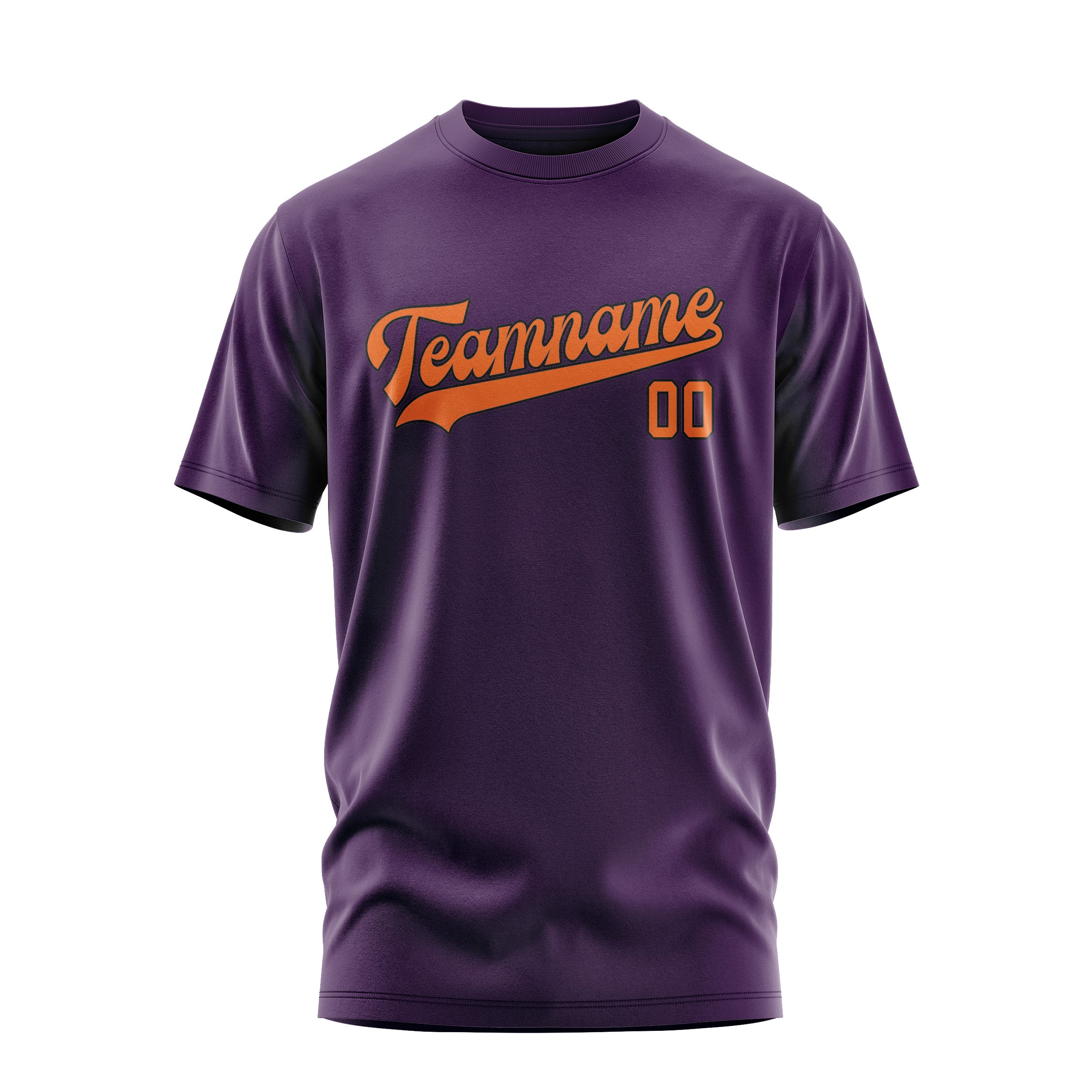 Custom Purple Orange T-Shirt