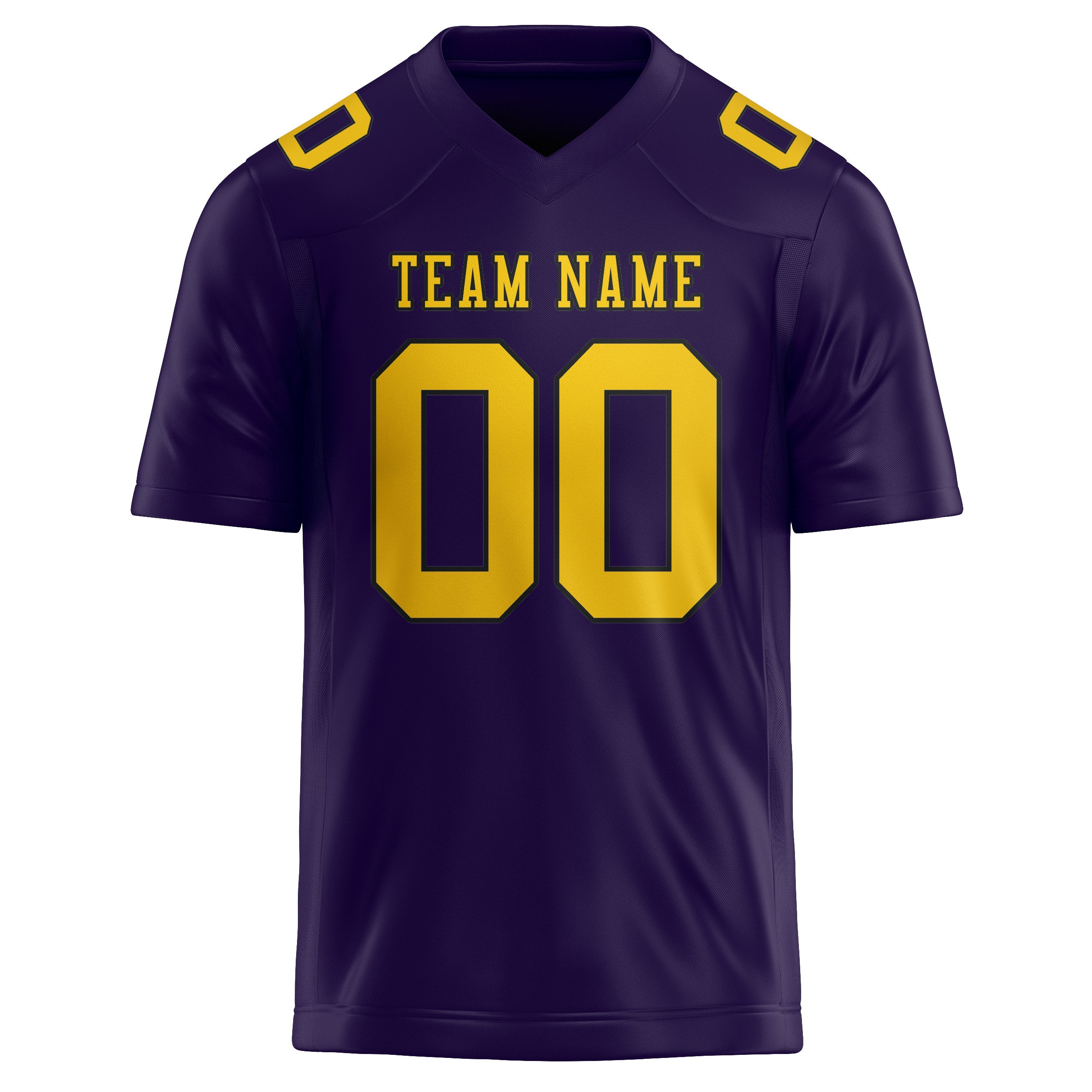 Custom Purple Gold Football Jersey