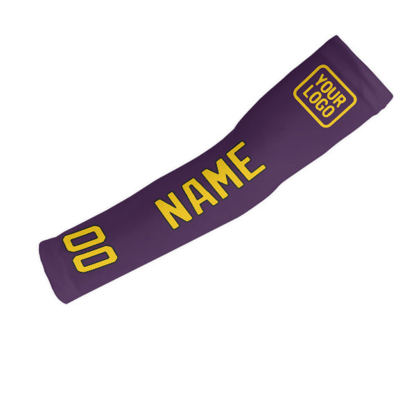Custom Purple Gold Arm Sleeve