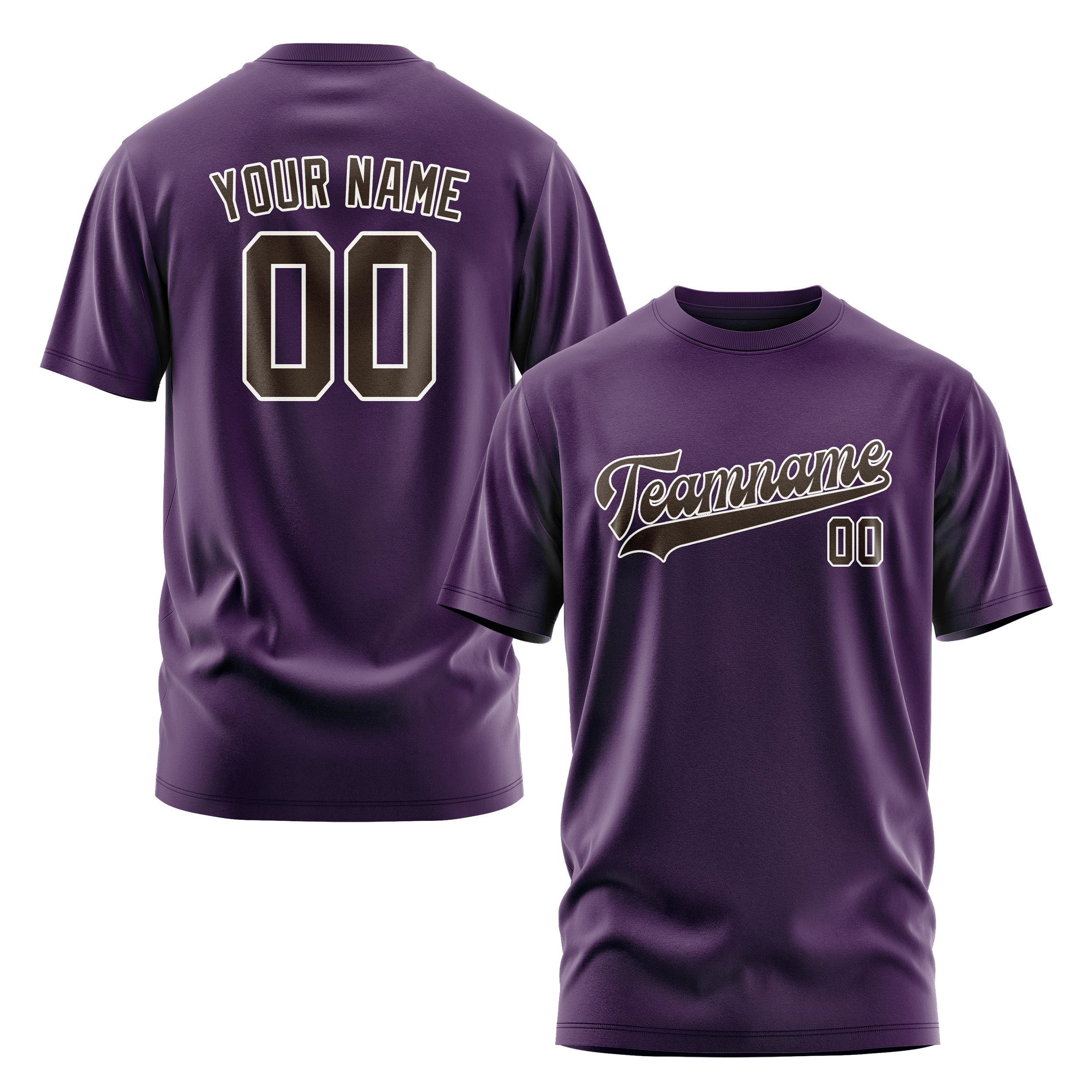 Custom Purple Brown T-Shirt