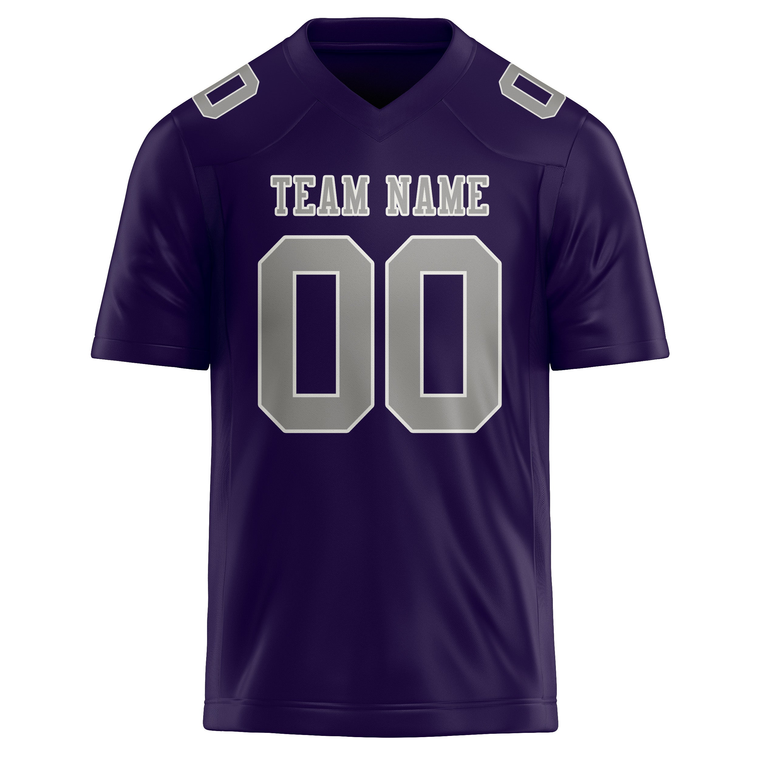 Custom Purple Gray Football Jersey
