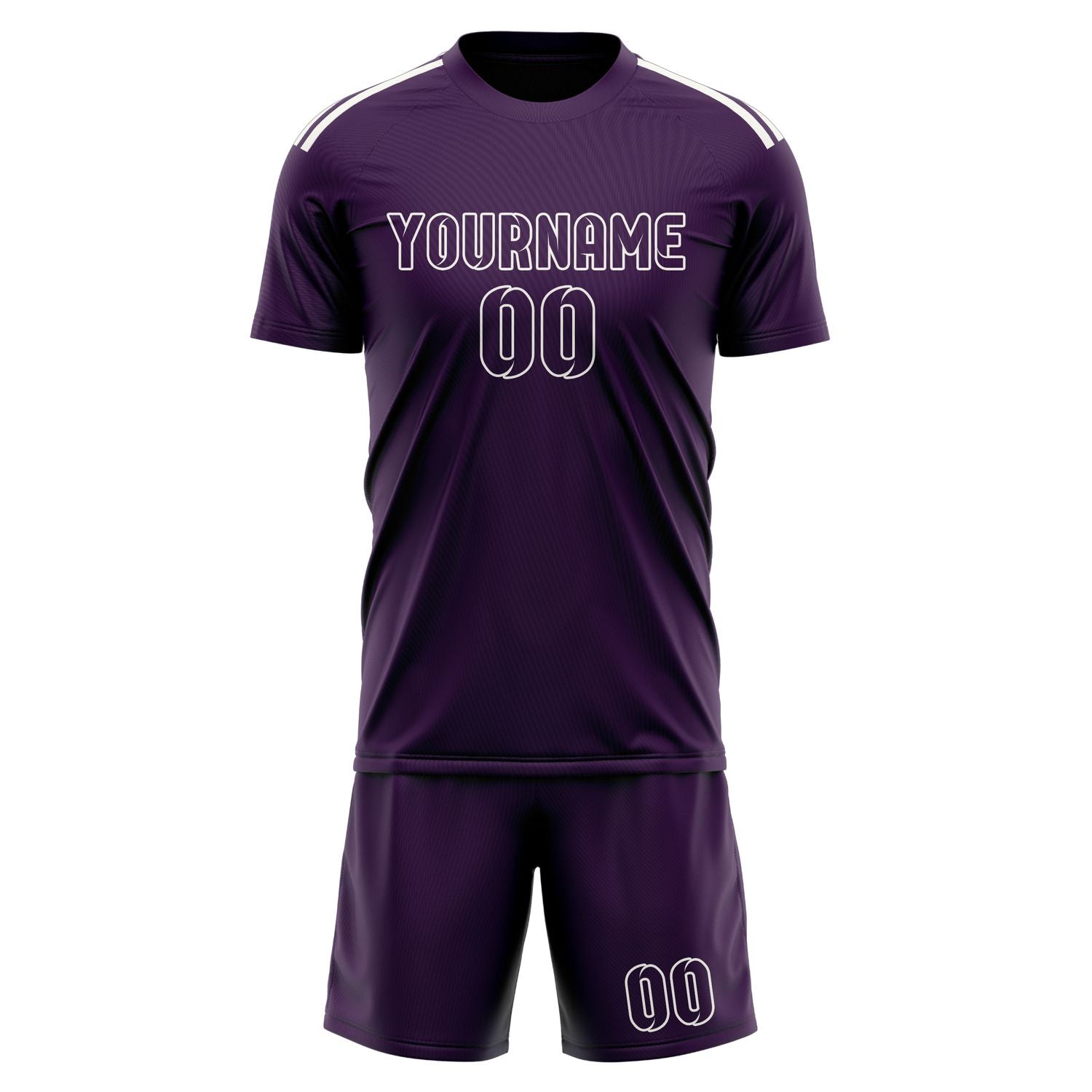 Custom Purple Purple Soccer Set