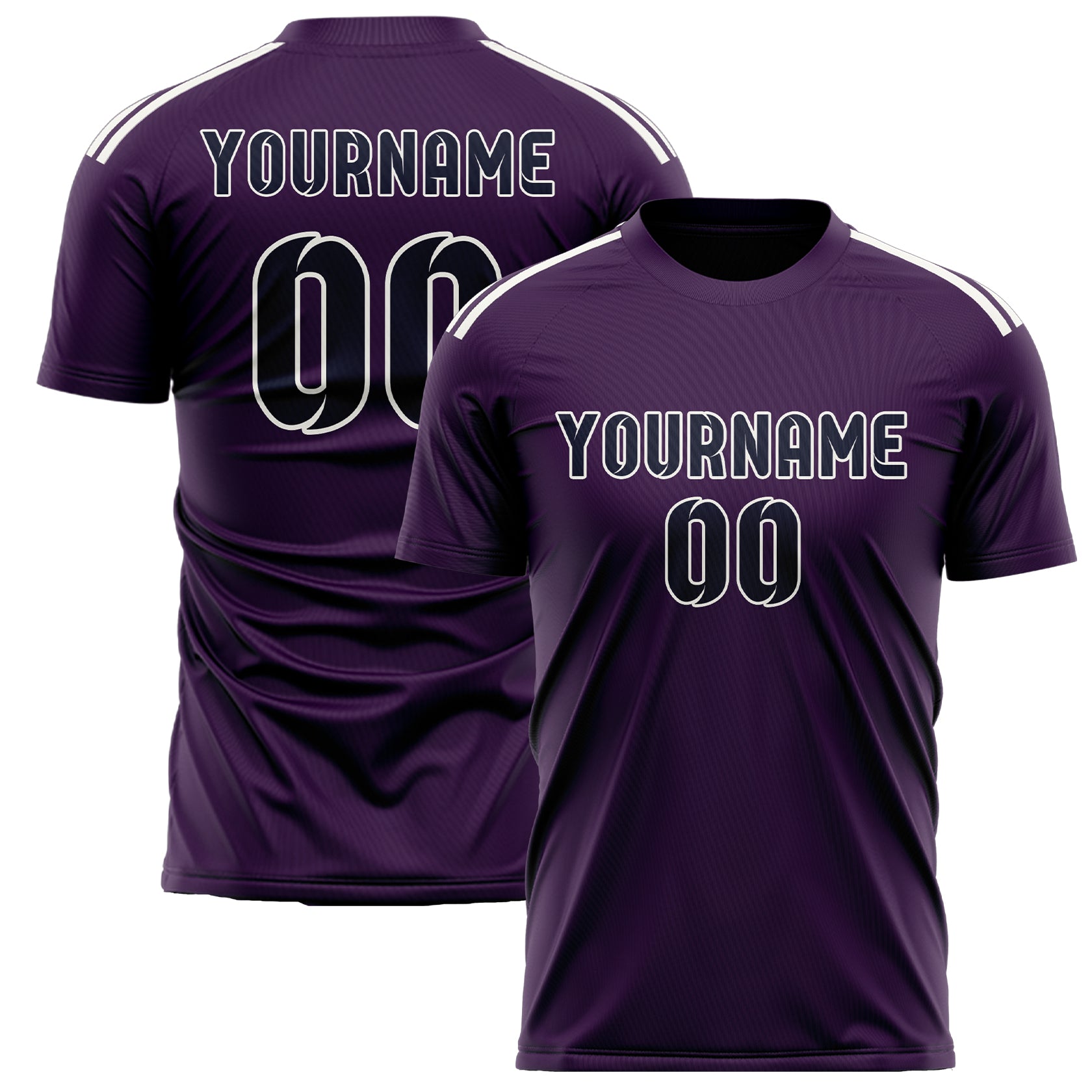 Custom Purple Navy Soccer Jersey