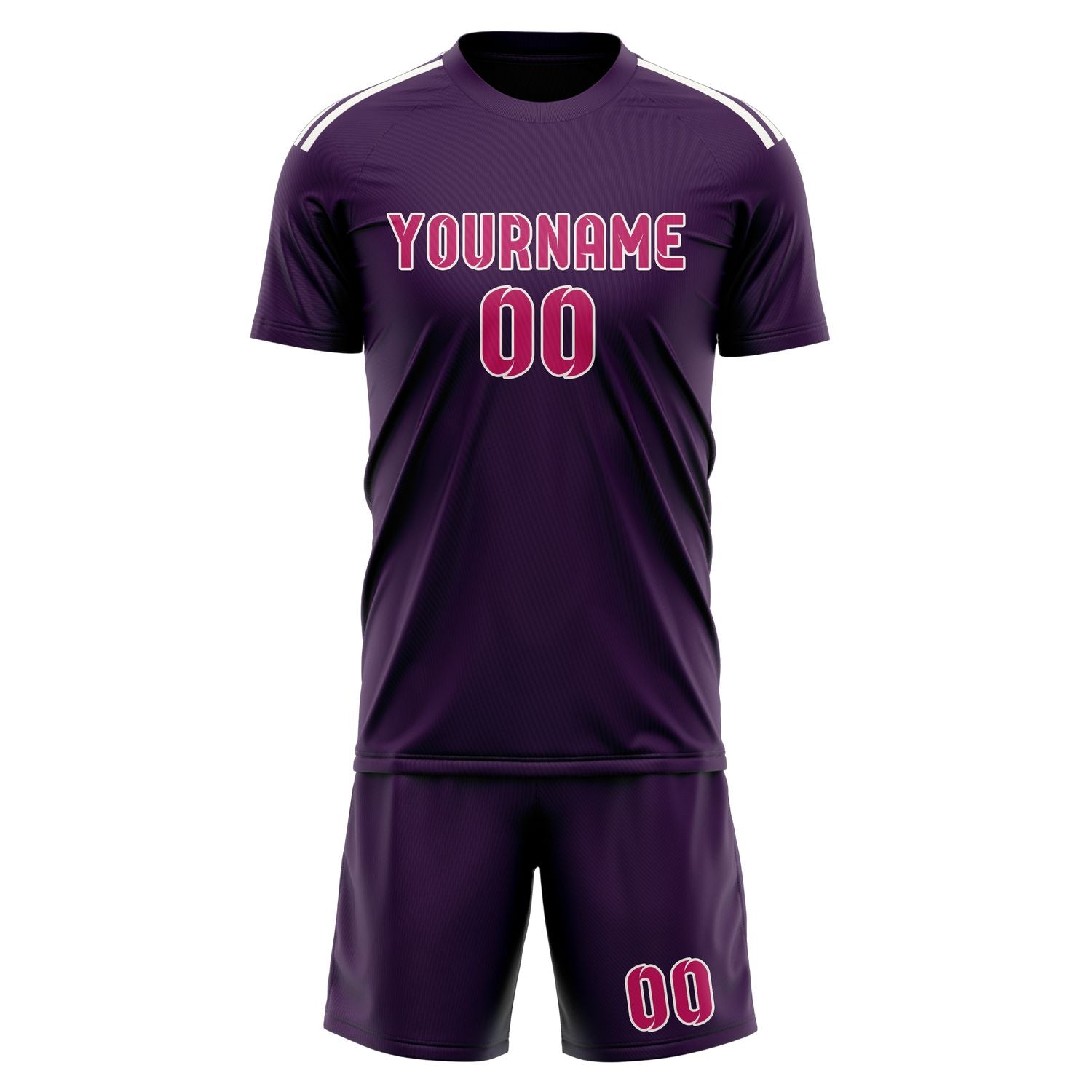 Custom Purple Pink Soccer Set