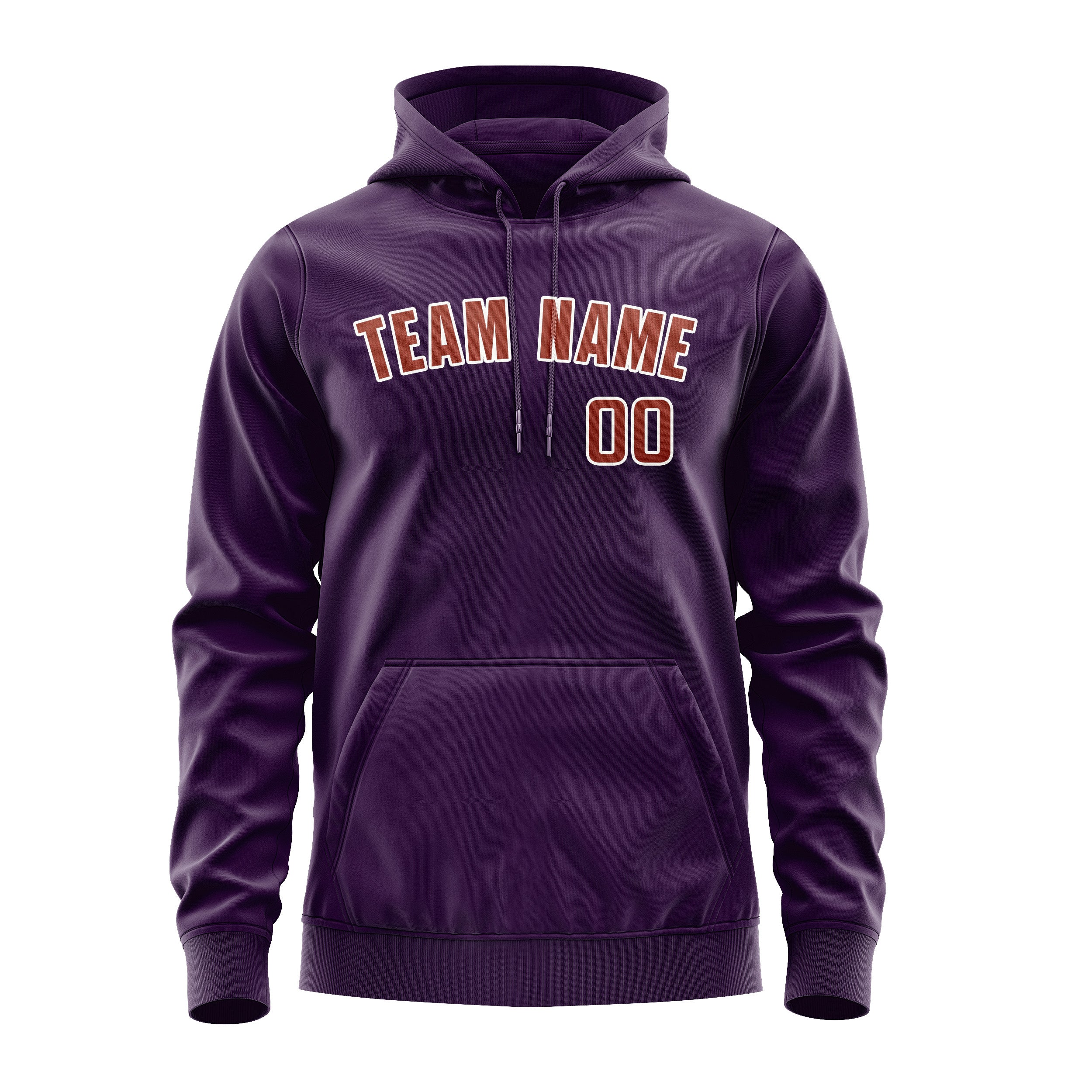 Custom Purple Coral Red Hoodie