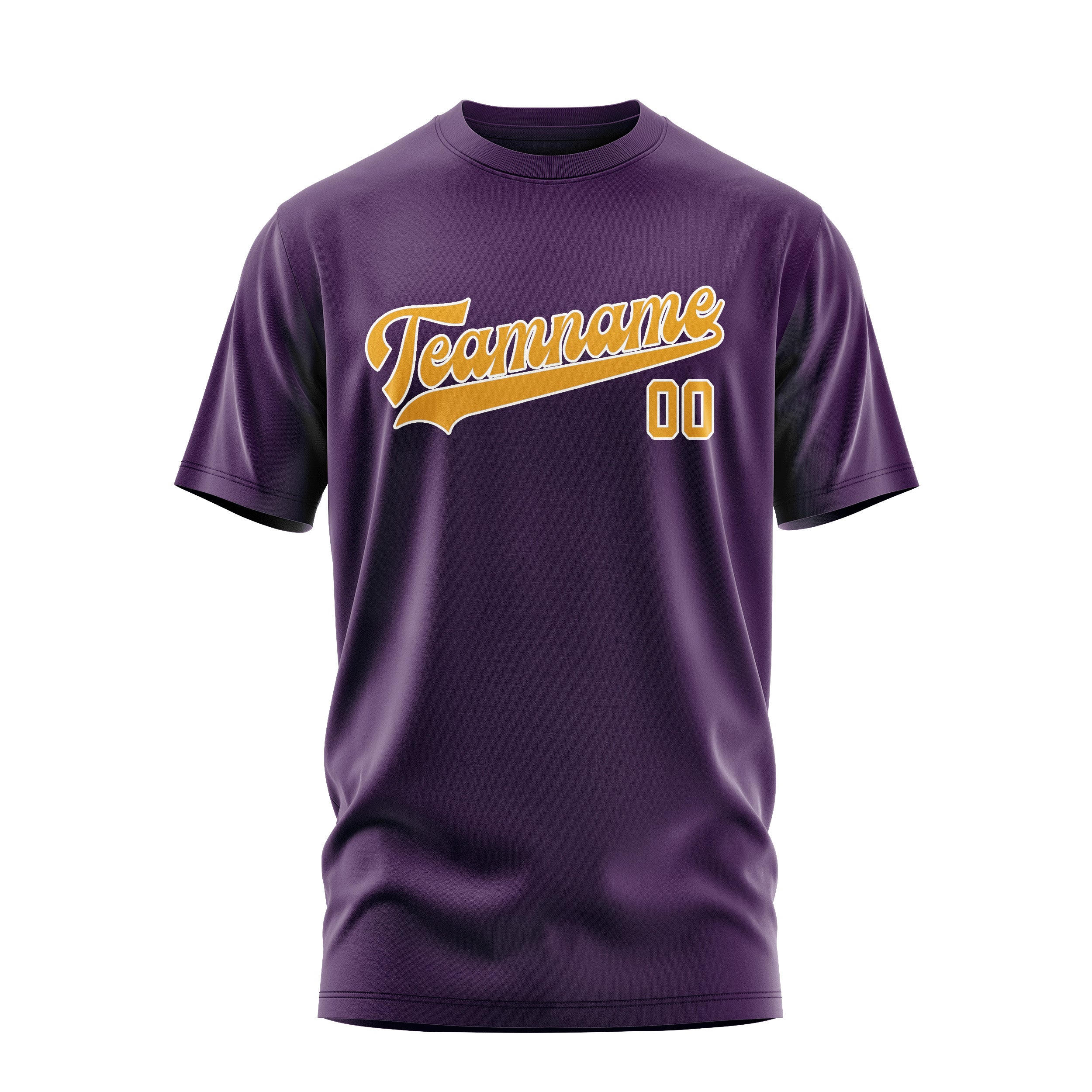 Custom Purple Yellow T-Shirt