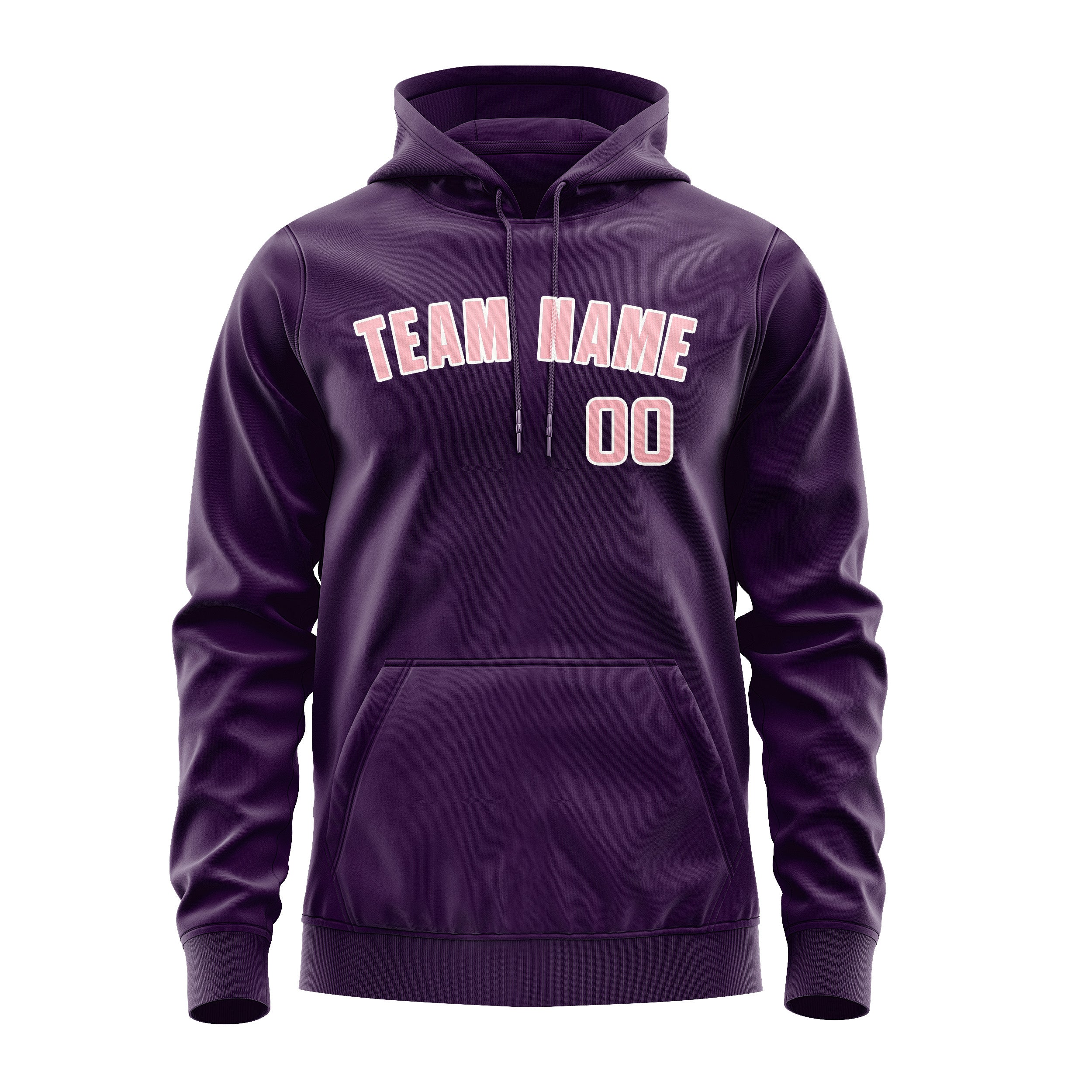 Custom Purple Light Pink Hoodie