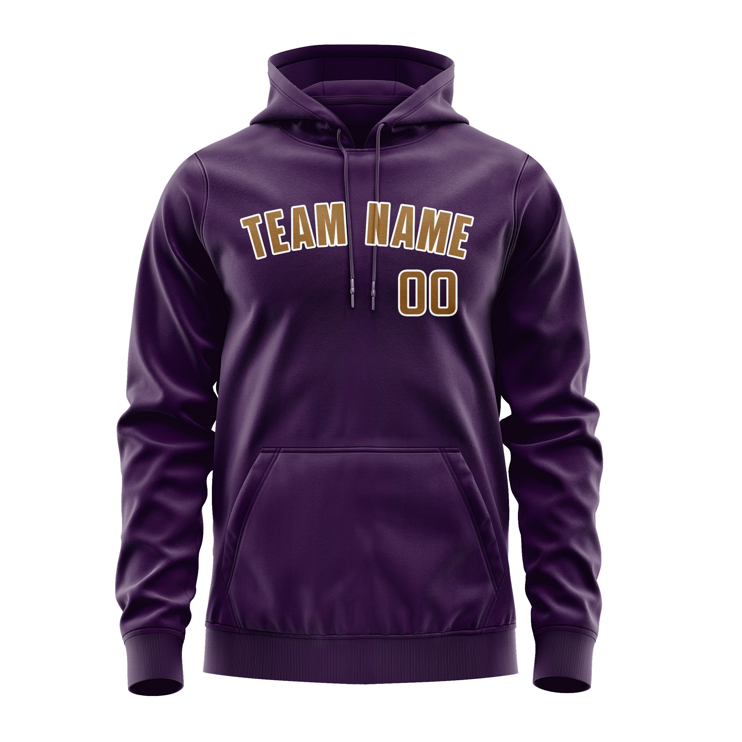 Custom Purple Khaki Hoodie