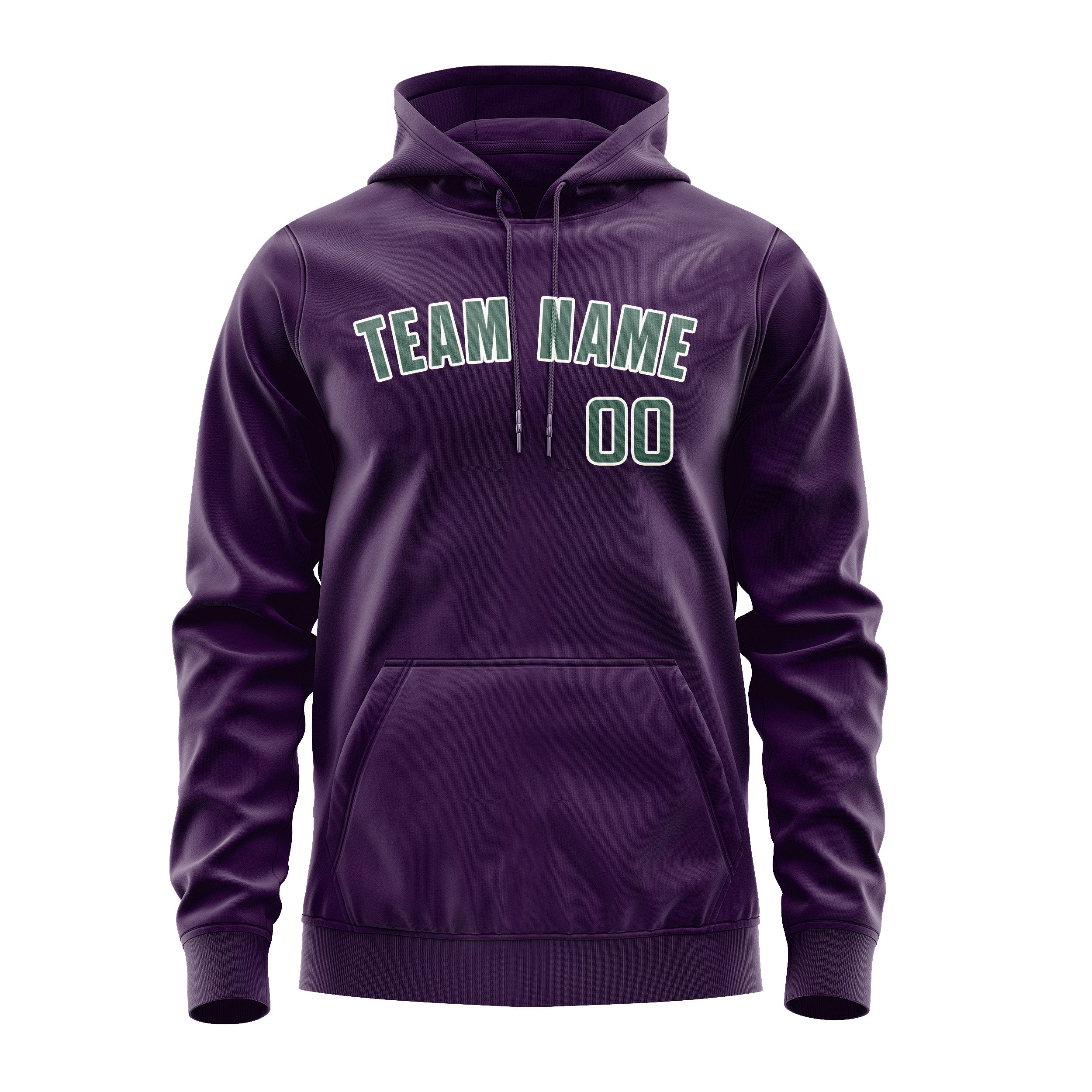 Custom Purple Blue Green Hoodie