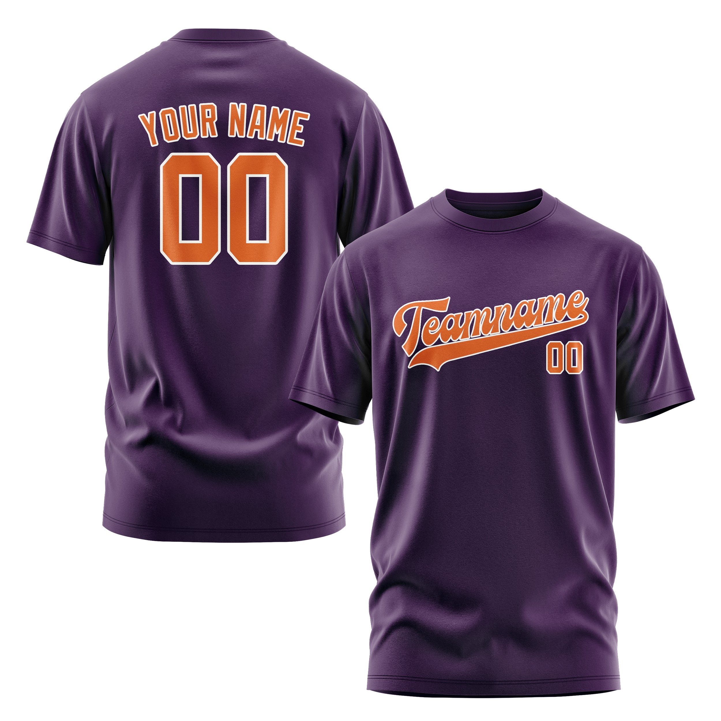Custom Purple Orange T-Shirt