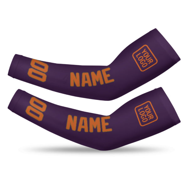 Custom Purple Orange Arm Sleeve