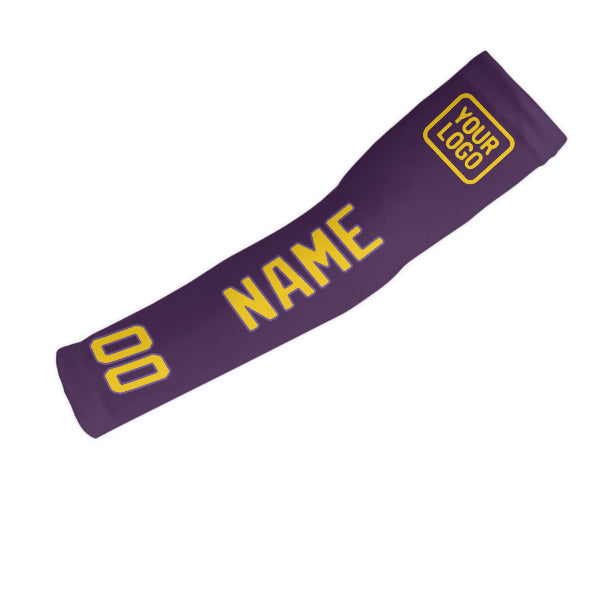 Custom Purple Gold Arm Sleeve