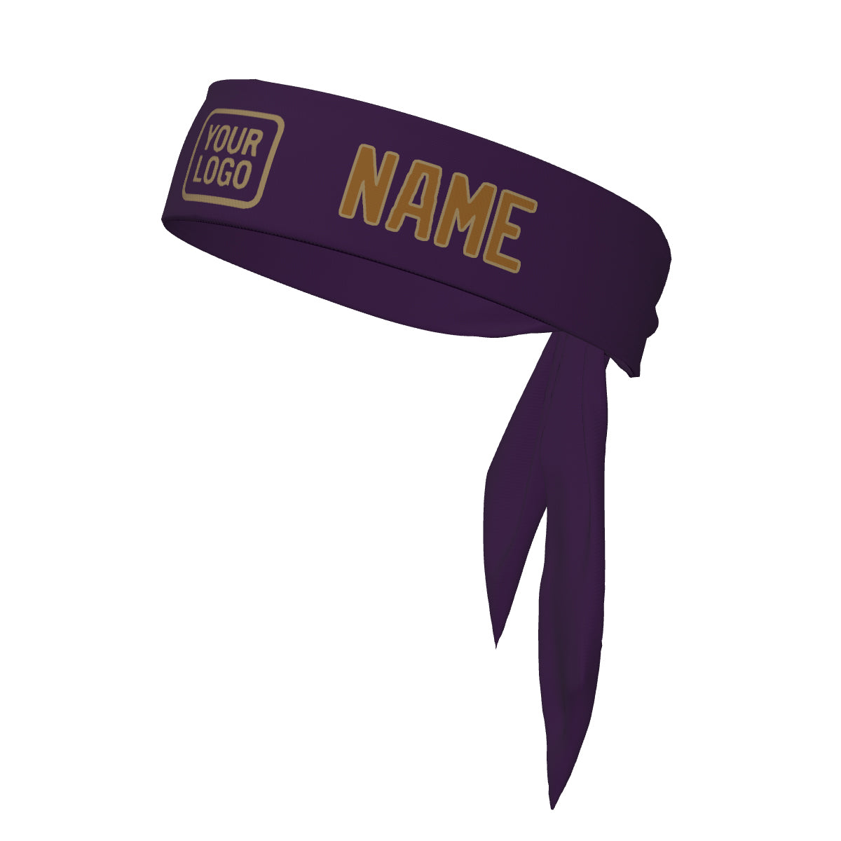 Custom Purple Khaki Headband