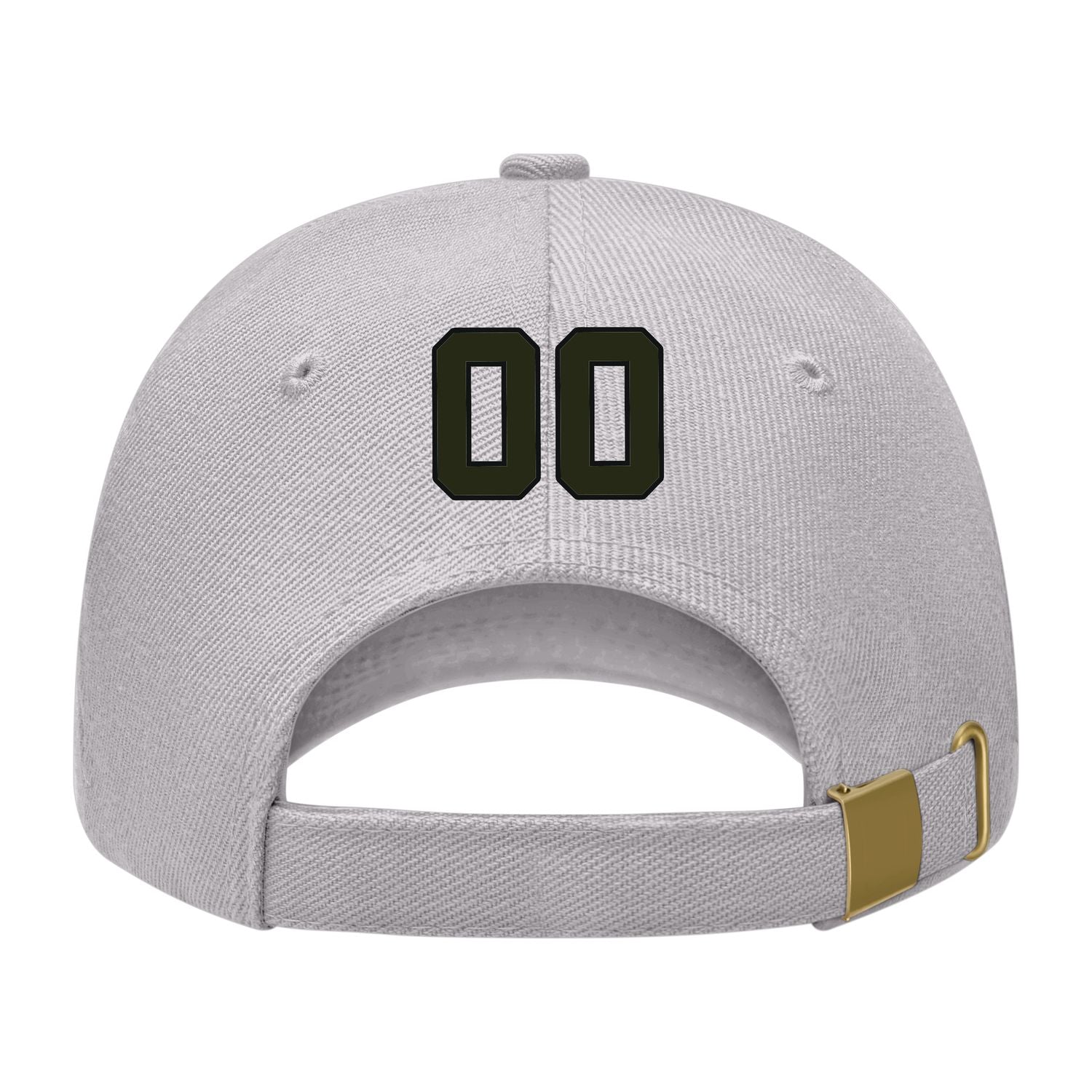Custom Gray White Hat 07B21702