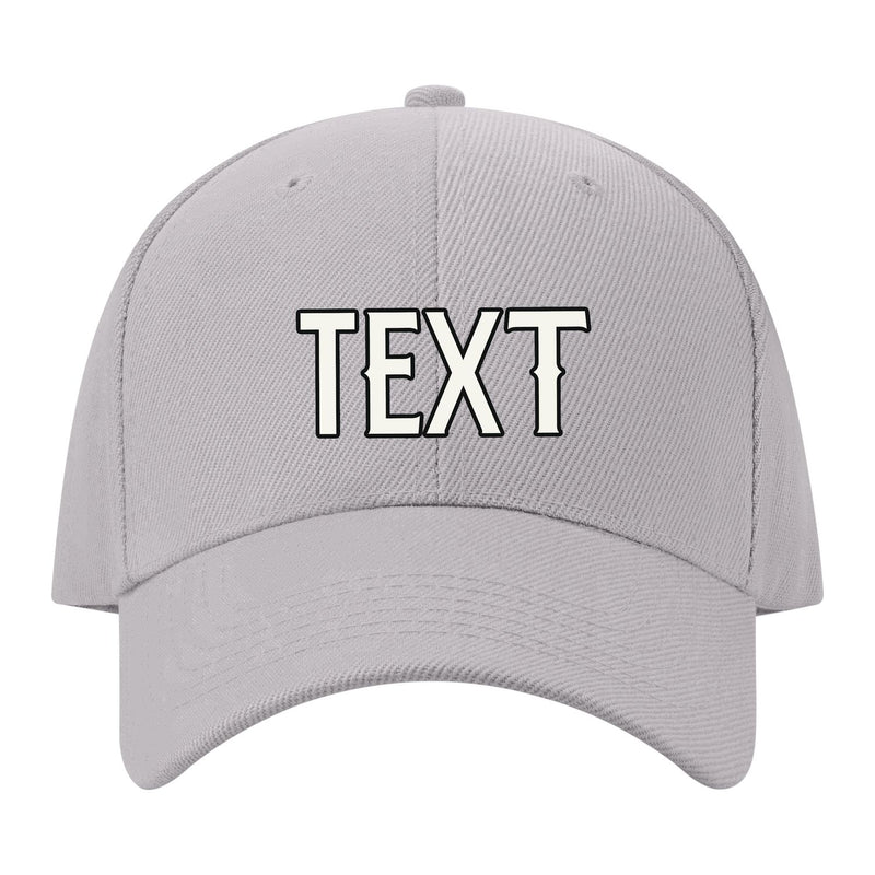 Custom Gray Pale Ice Blue Hat 07B21718