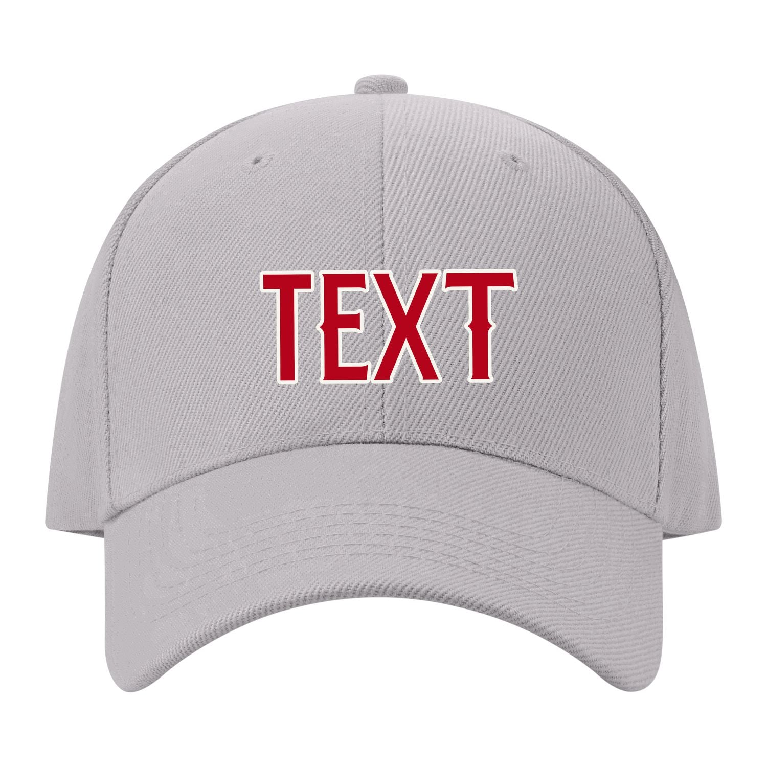 Custom Gray Crimson Red Hat 07B21814