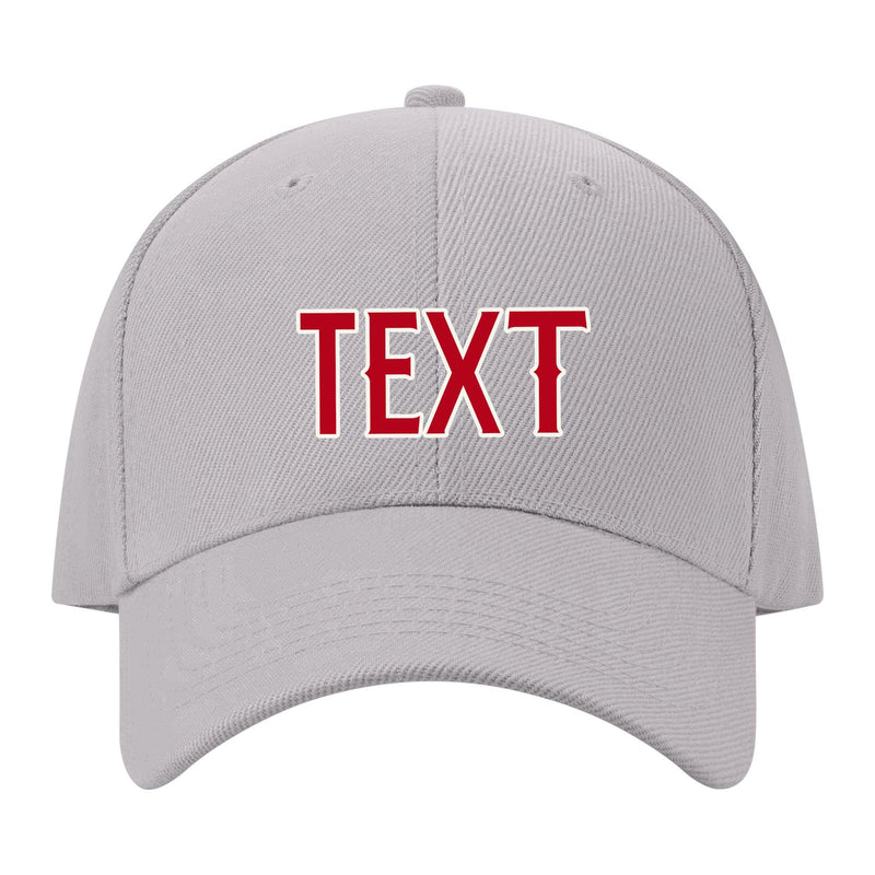 Custom Gray Crimson Red Hat 07B21814
