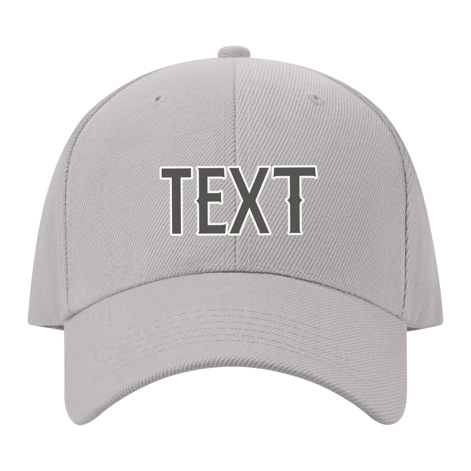 Custom Gray Orange Hat 07B21820