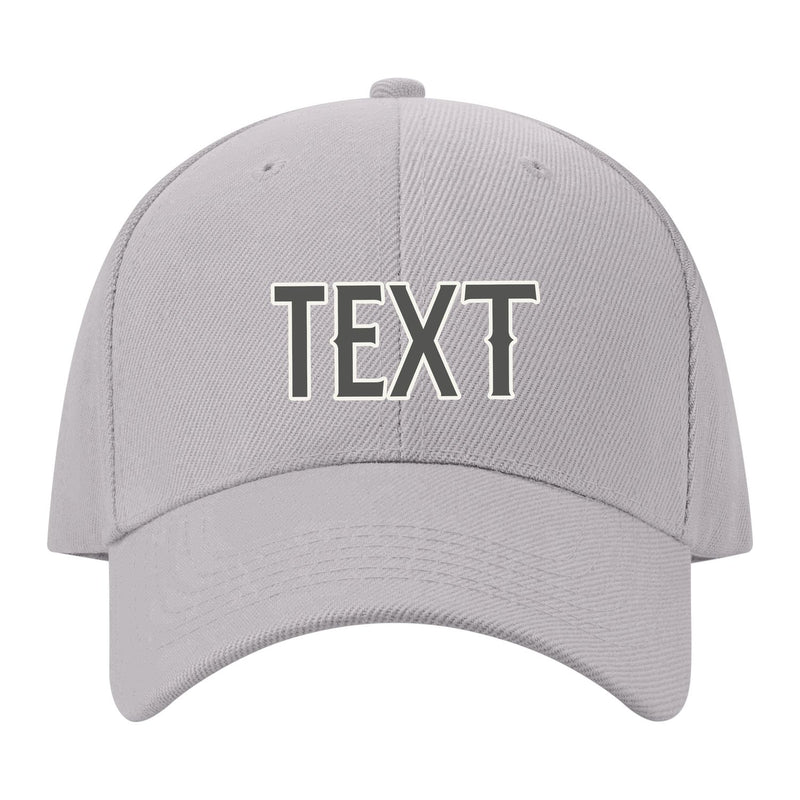 Custom Gray Orange Hat 07B21820