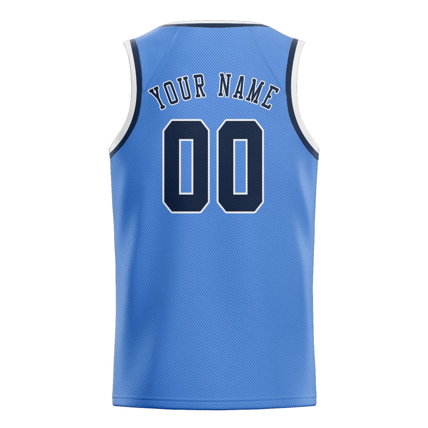 Custom Light Blue Blue Basketball Jersey