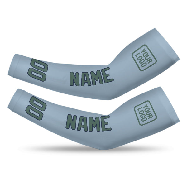Custom Light Blue Blue Green Arm Sleeve