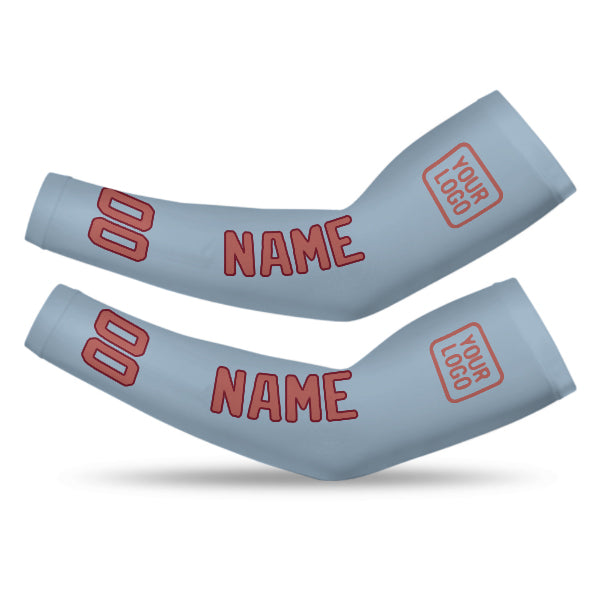 Custom Light Blue Copper Rose Arm Sleeve