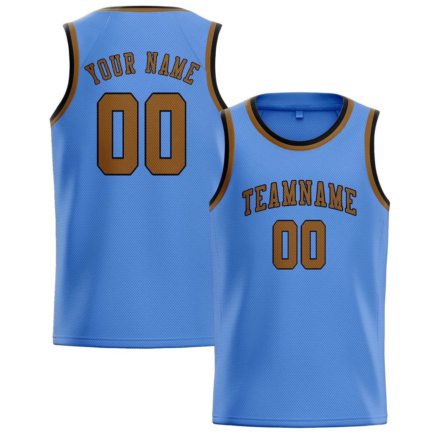 Custom Light Blue Khaki Basketball Jersey