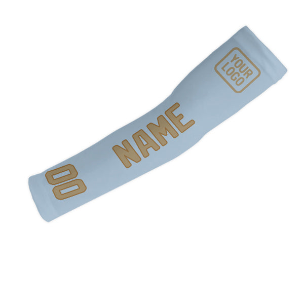 Custom Light Blue Light Khaki Arm Sleeve