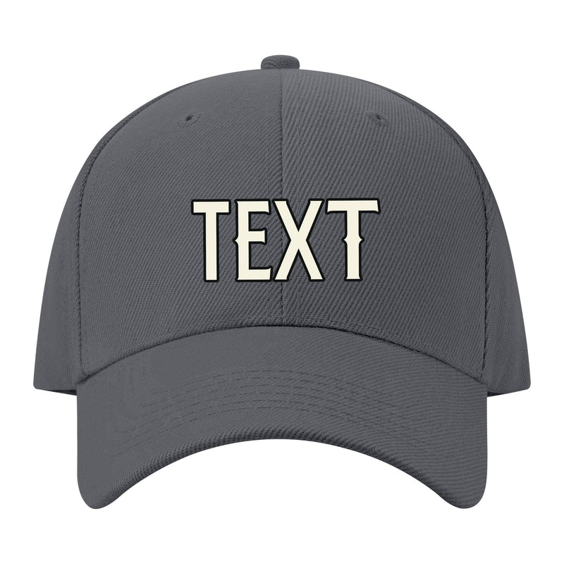 Custom Dark Grey Light Purple Hat 08B21703