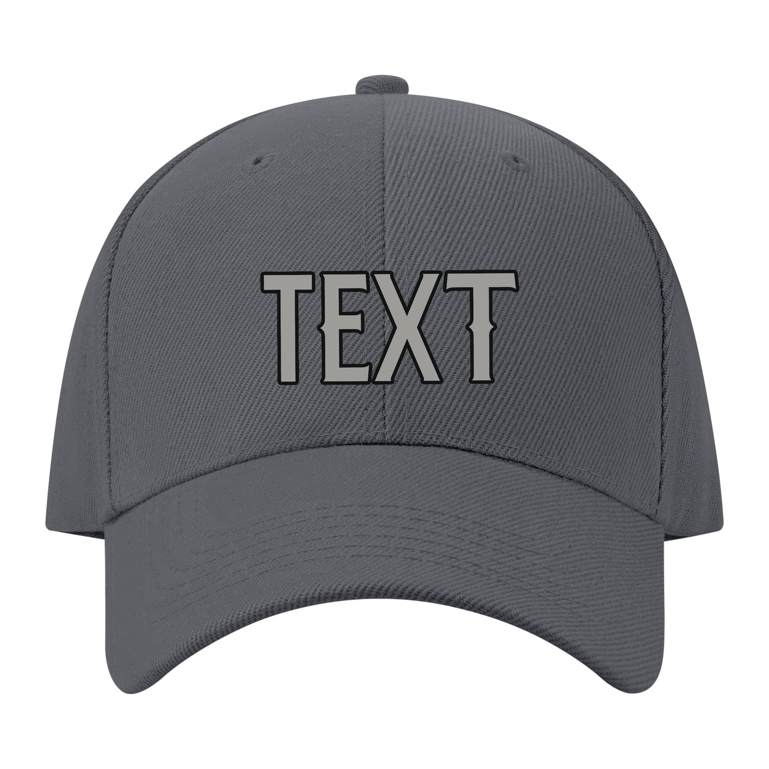 Custom Dark Grey Light Green Hat 08B21704